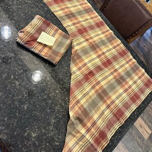 Primitive Plaid Swag 31 inches long by 35 wide